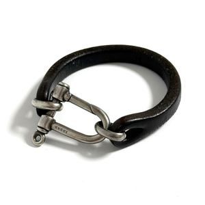 GUCCI Silver Horsebit Charm Bracelet